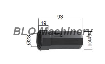 Plastic Cap Oct40 with Bearing Housing